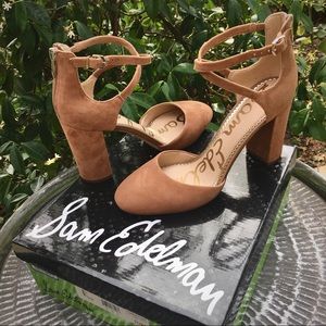 NIB Womens suede/leather heals Size 10 Sam Edelman